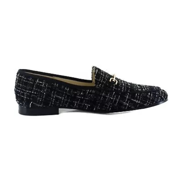 SAM EDELMAN WOMEN'S BLACK MULTI TWEED BIT LOAFER SIZE 8M - Picture 5 of 6
